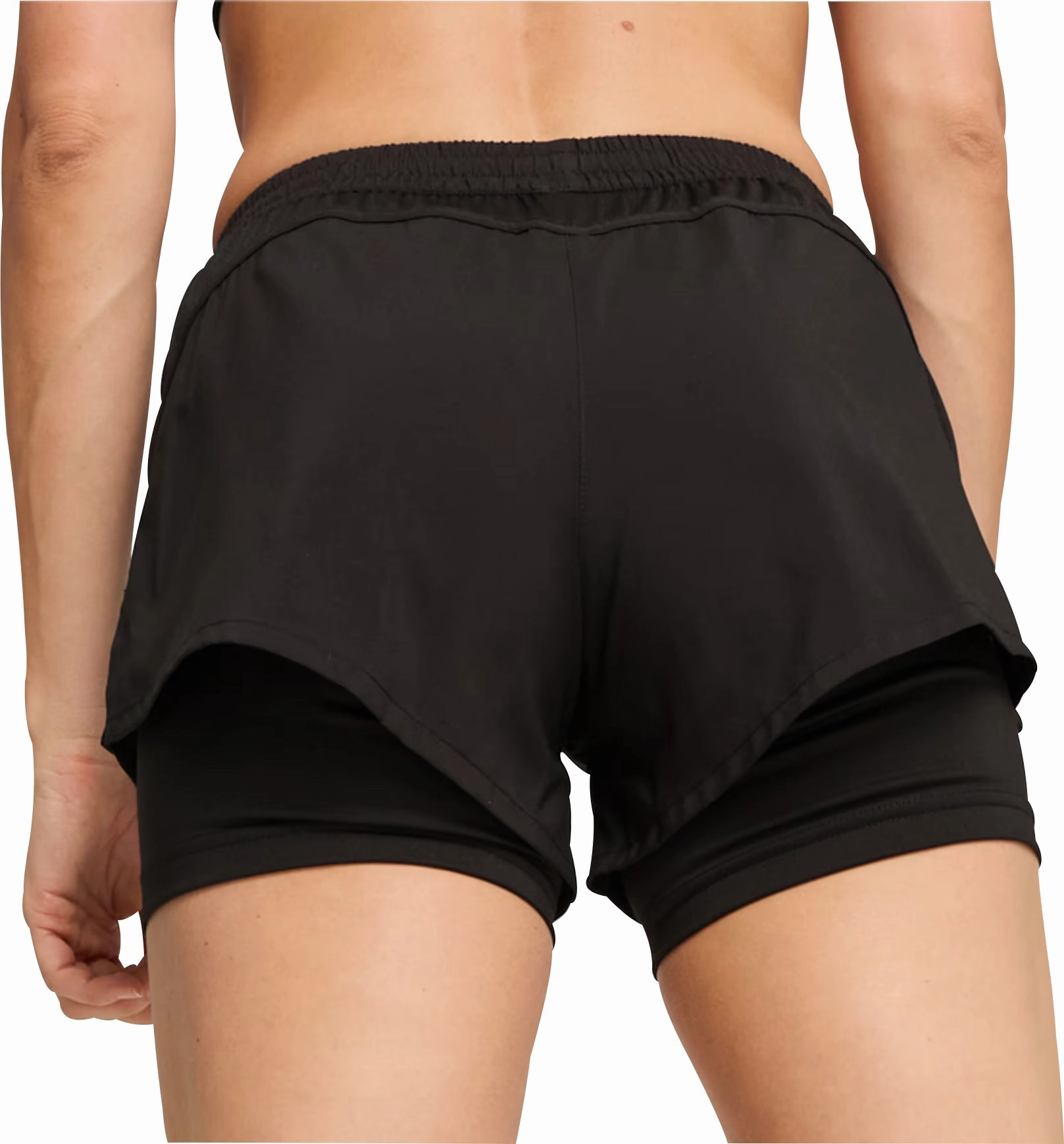 Sporty Casual Lightweight Feel Puma Run Favourite Velocity 2 In 1 Womens Running Shorts - Black