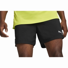 Puma Run Favourite Velocity 5 Inch Mens Running Shorts - Black Non Restrictive Cut Flexible Cut