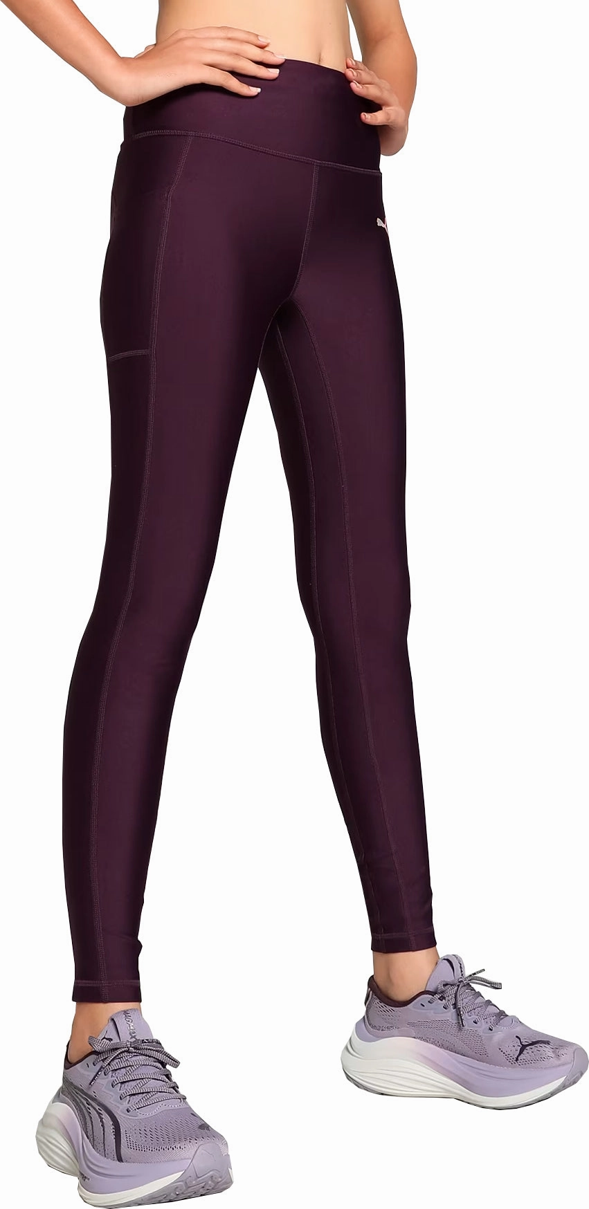 Urban Commuter Moisture Wicking Puma Run Ultraform Womens Long Running Tights - Purple