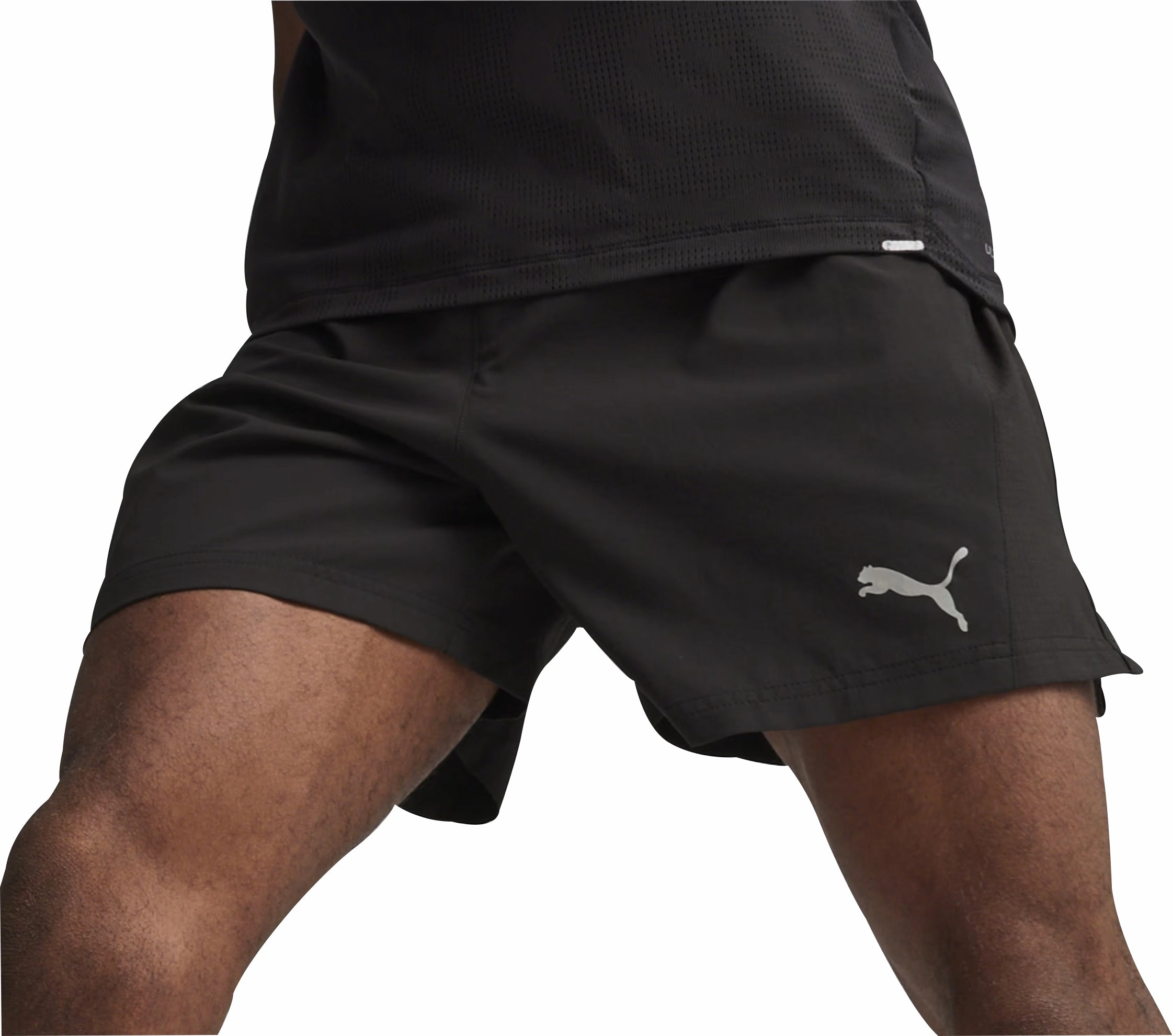 Fun Patterns Puma Run Velocity Ultraweave 5 Inch Mens Running Shorts - Black