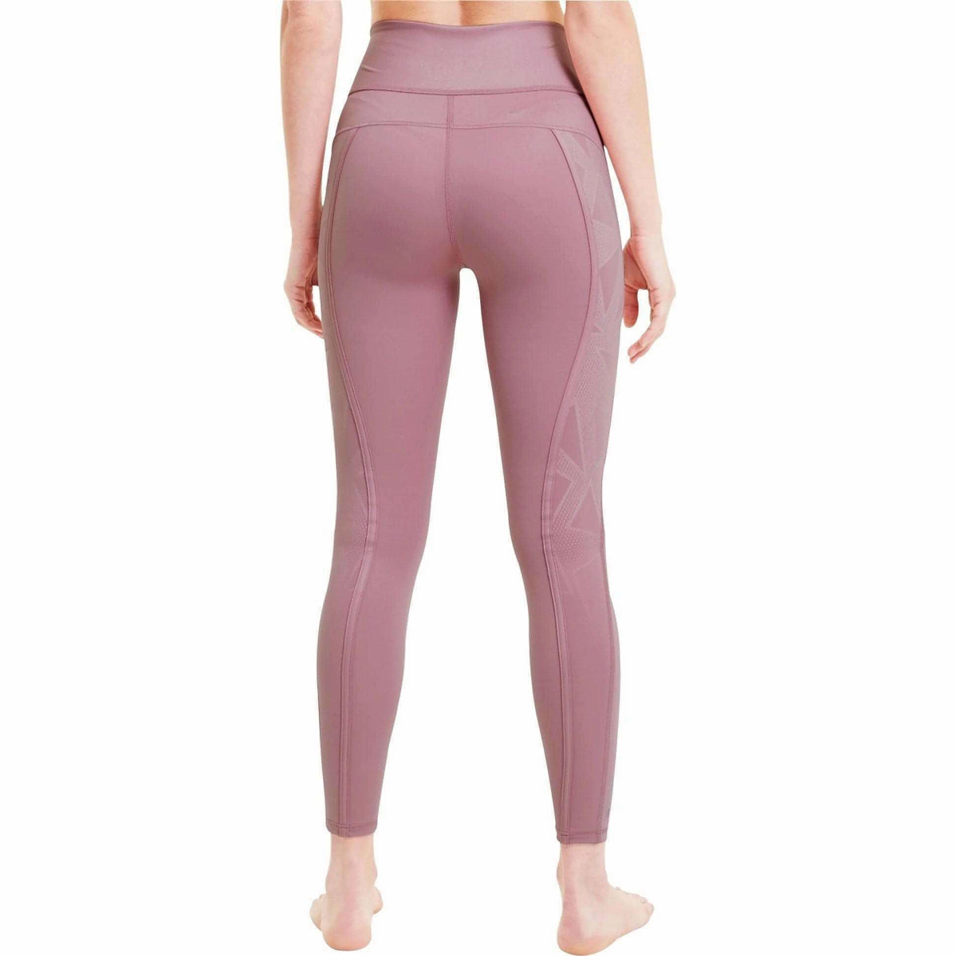Puma Studio Porcelain Womens Long Running Tights - Pink No Compression Perfect For Running