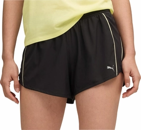 Puma Velocity 3 Inch Womens Running Shorts - Black scarf Stretch Movement