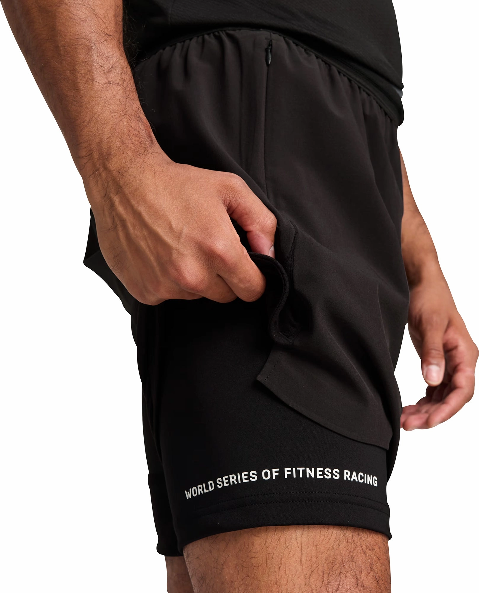 Puma X HYROX 2 In 1 Mens Training Shorts - Black Quick Action