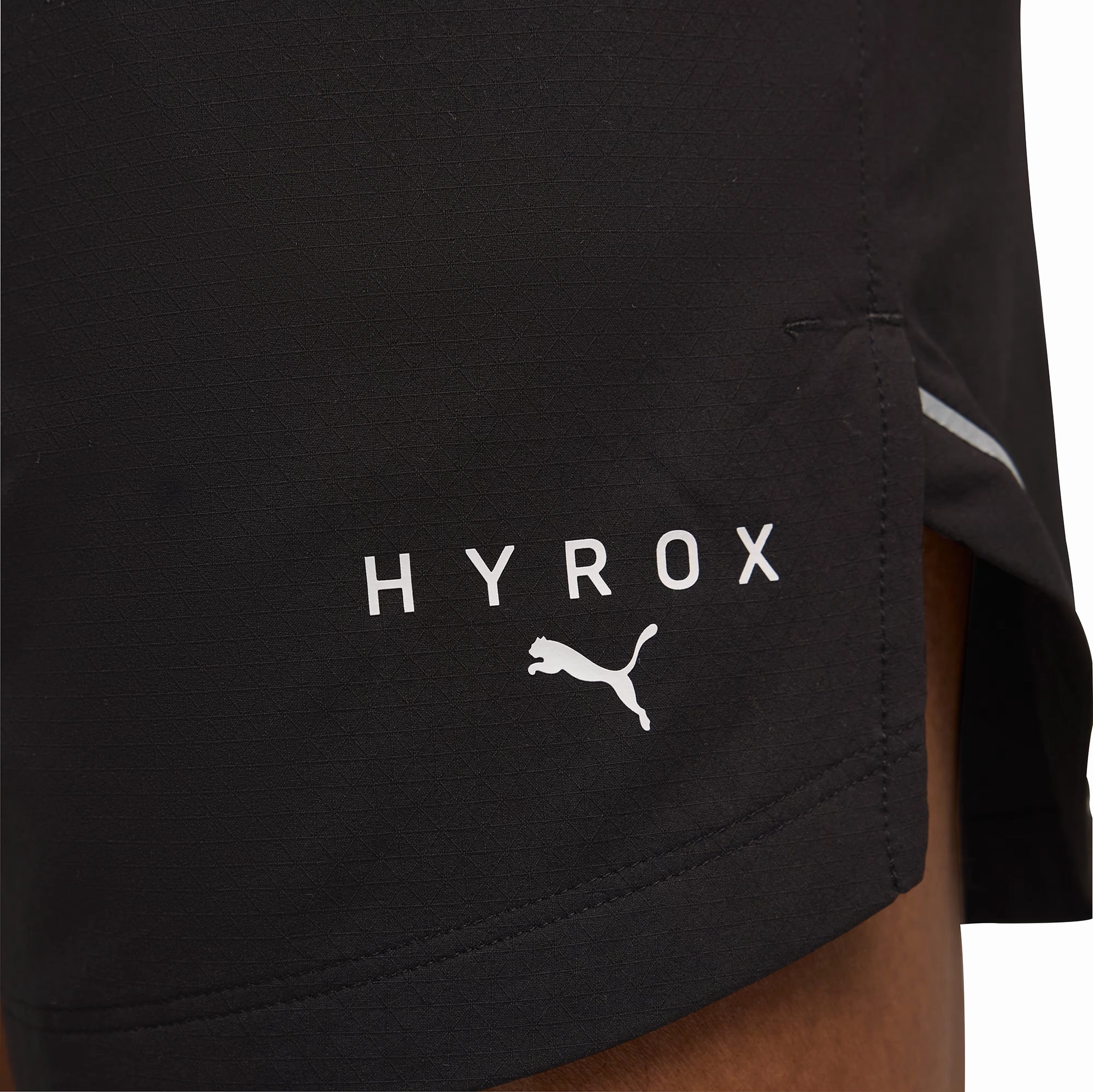 Quick Pocket Access Puma X HYROX Ultraweave 6 Inch Mens Training Shorts - Black