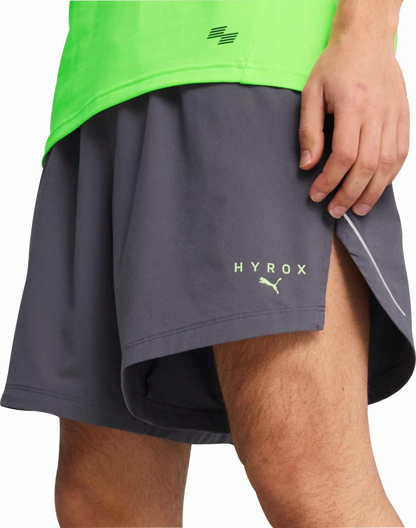 Minimal Style Puma X HYROX Ultraweave 6 Inch Mens Training Shorts - Grey