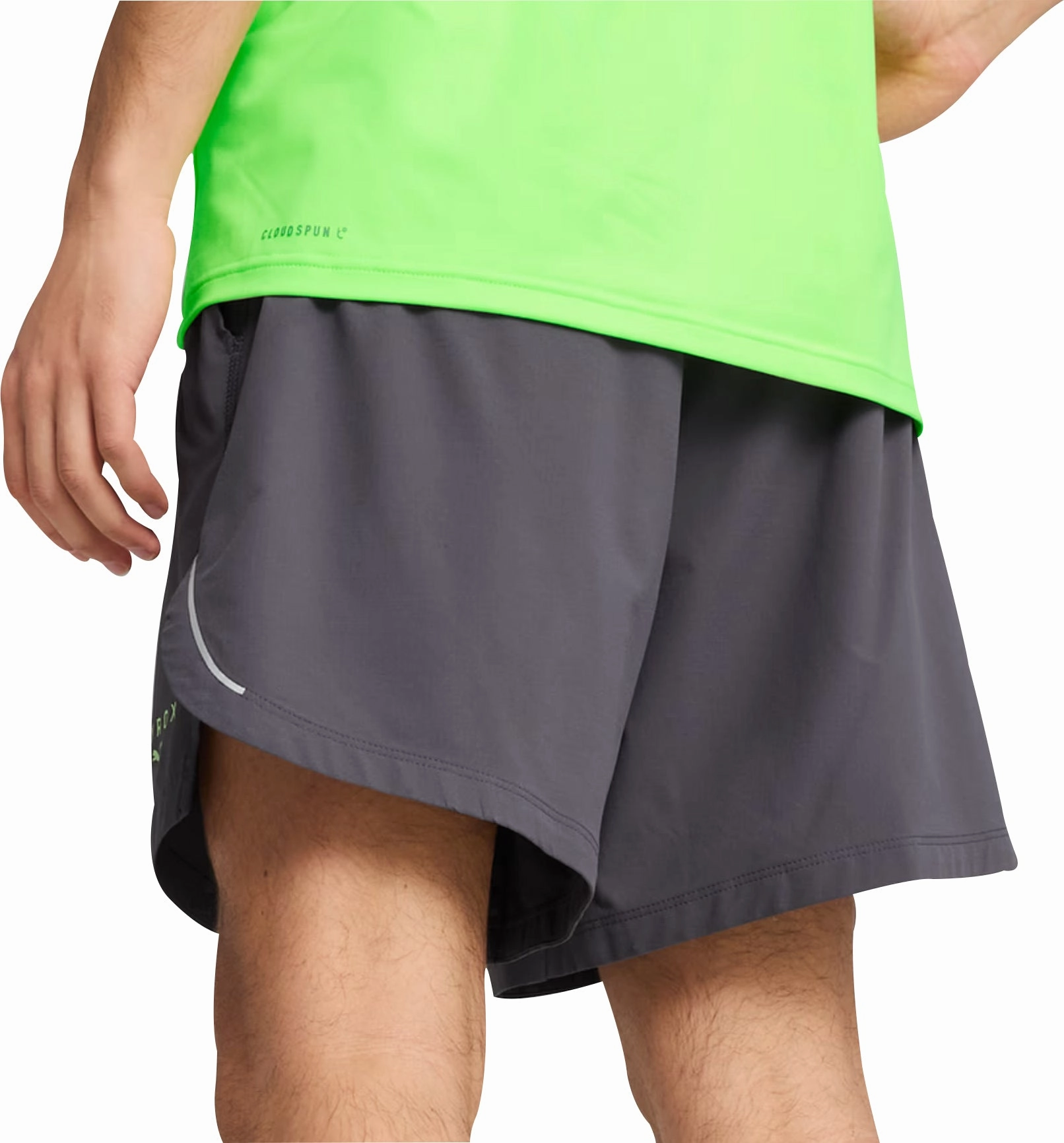 Tailored Fit Snag Free Material Puma X HYROX Ultraweave 6 Inch Mens Training Shorts - Grey