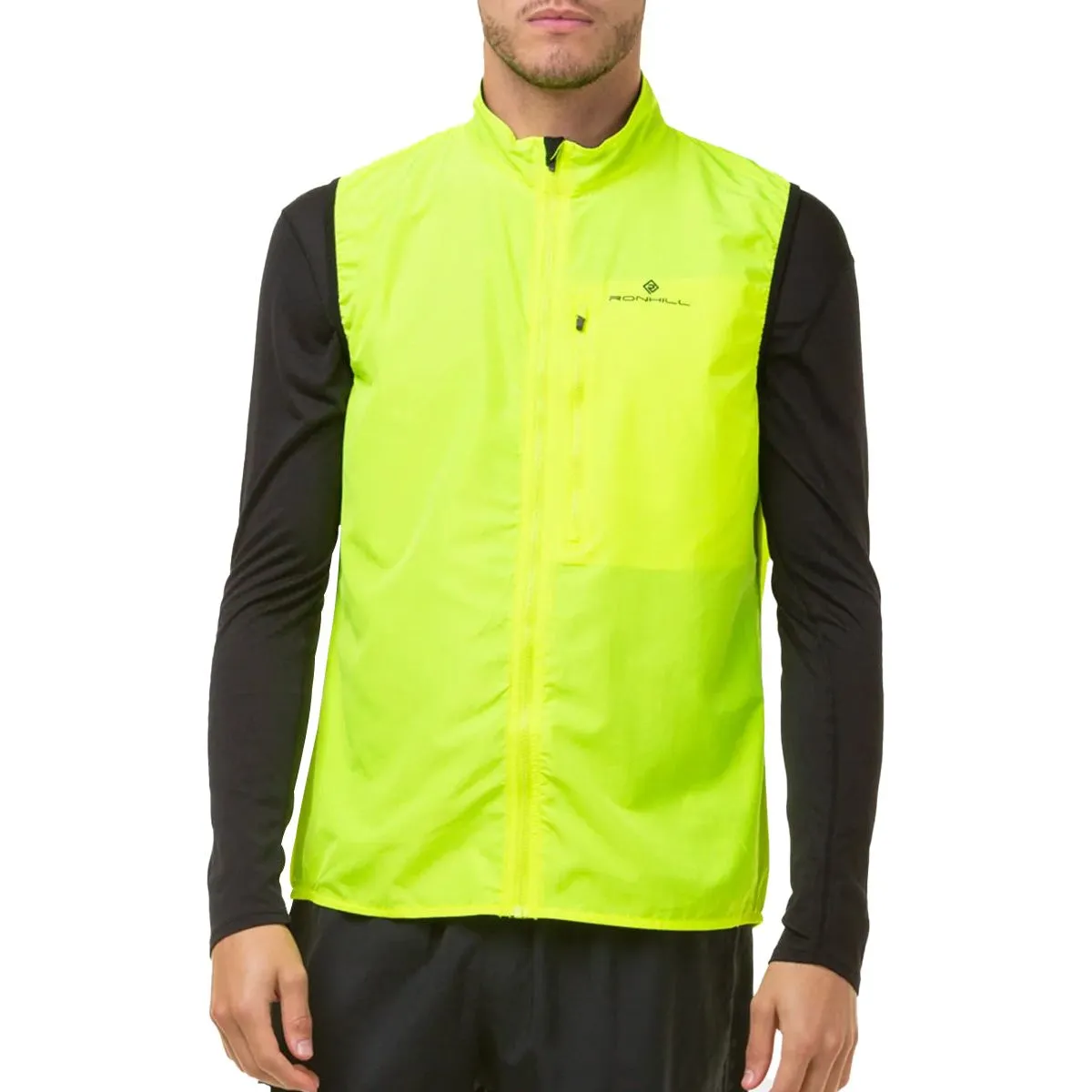 Ronhill Core Mens Running Gilet - Yellow Cold Climate
