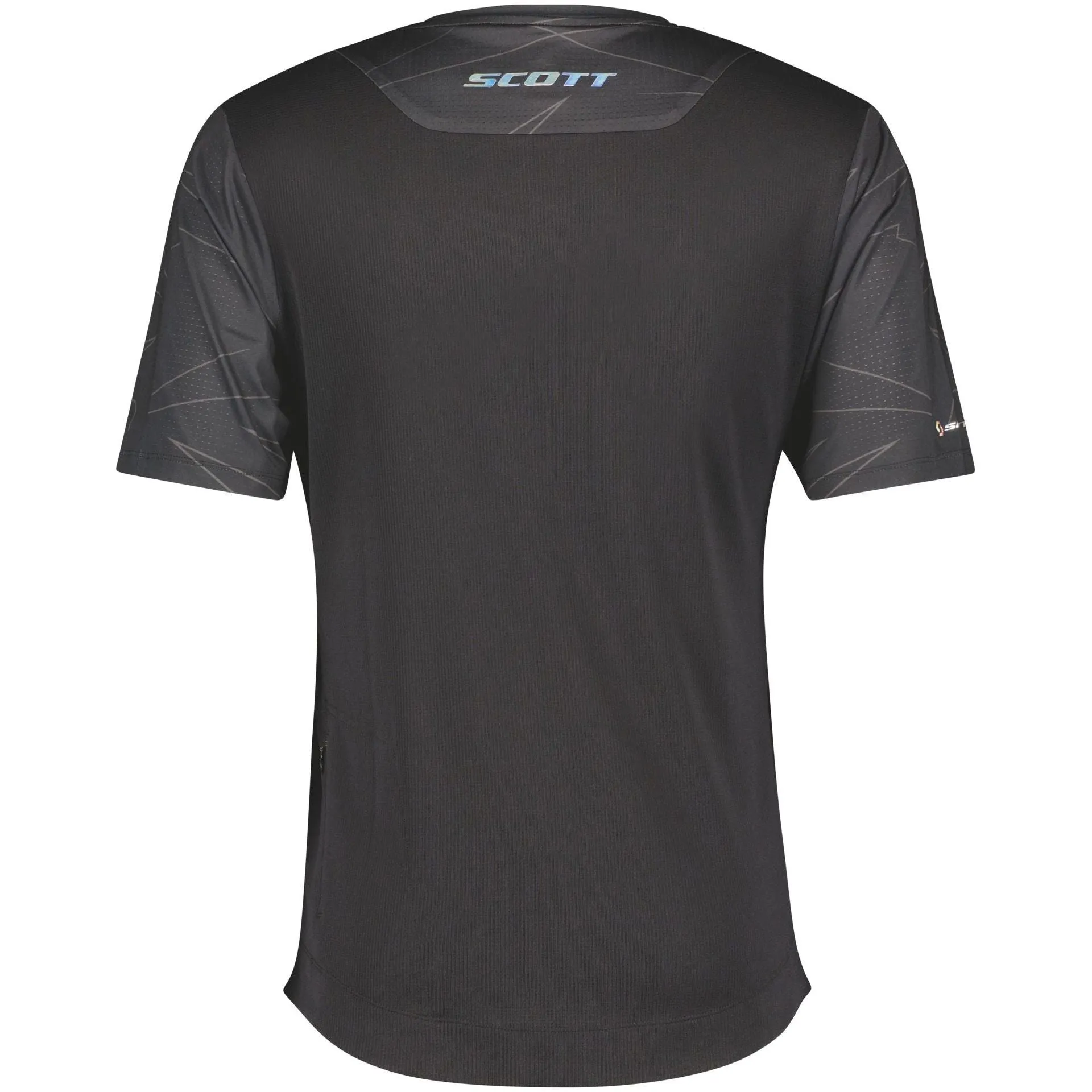 Wicking Interior Layer Scott Trail Tuned Short Sleeve Mens Cycling Jersey - Black