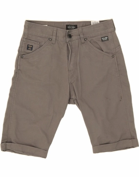 Cozy Fit JACK & JONES Mens Denim Shorts Medium W32 Grey Cotton