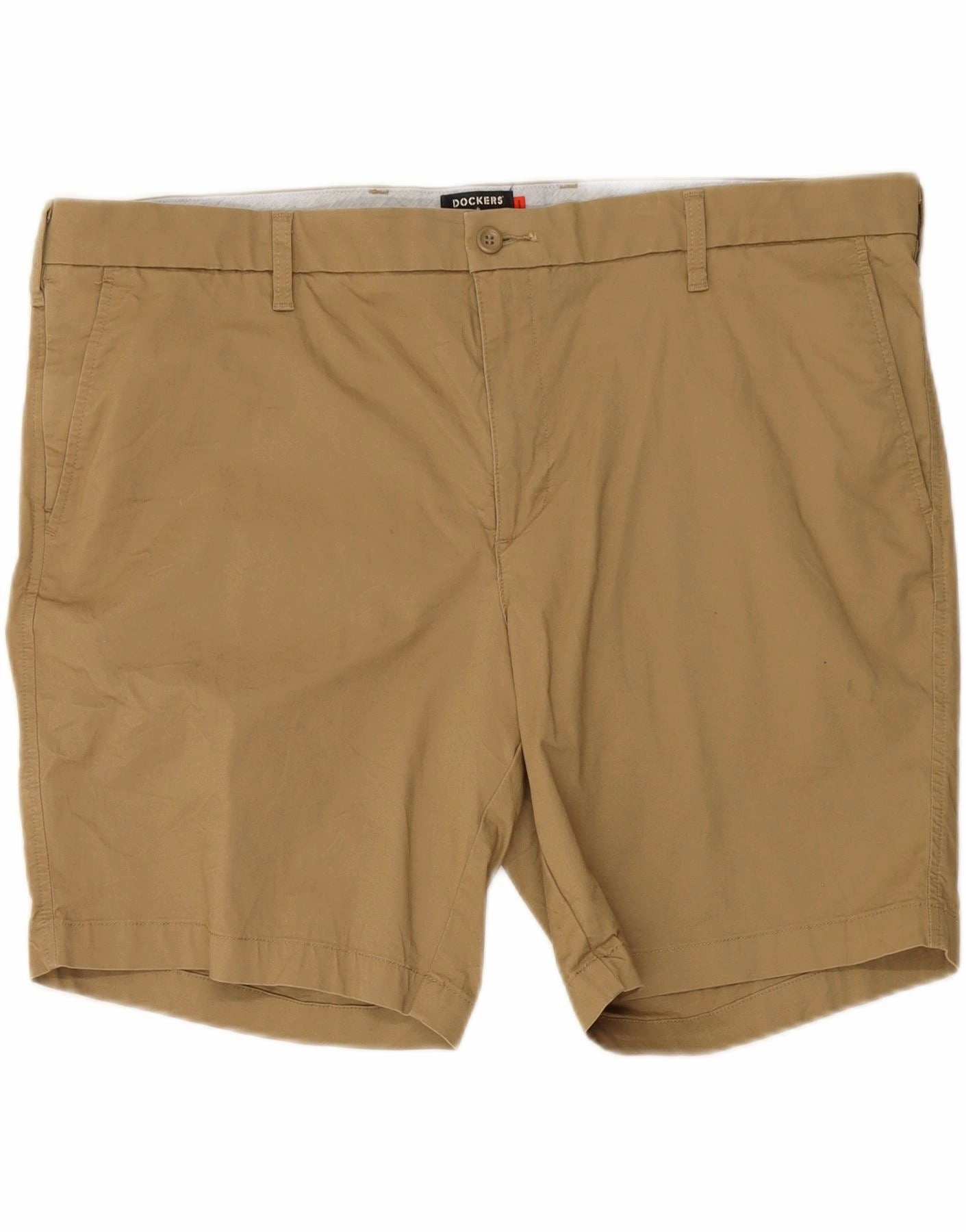 Easy Fit Wear Slim Fit Design DOCKERS Mens Chino Shorts W44 2XL Beige Cotton