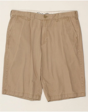Fun Design EDDIE BAUER Mens Chino Shorts W36 Large Beige Cotton