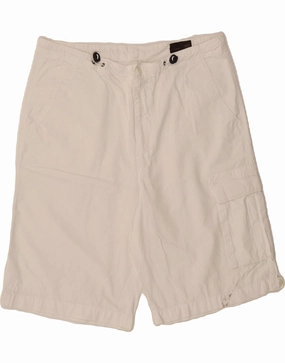Movement Ready GAS Mens Cargo Shorts XL W38  White Cotton