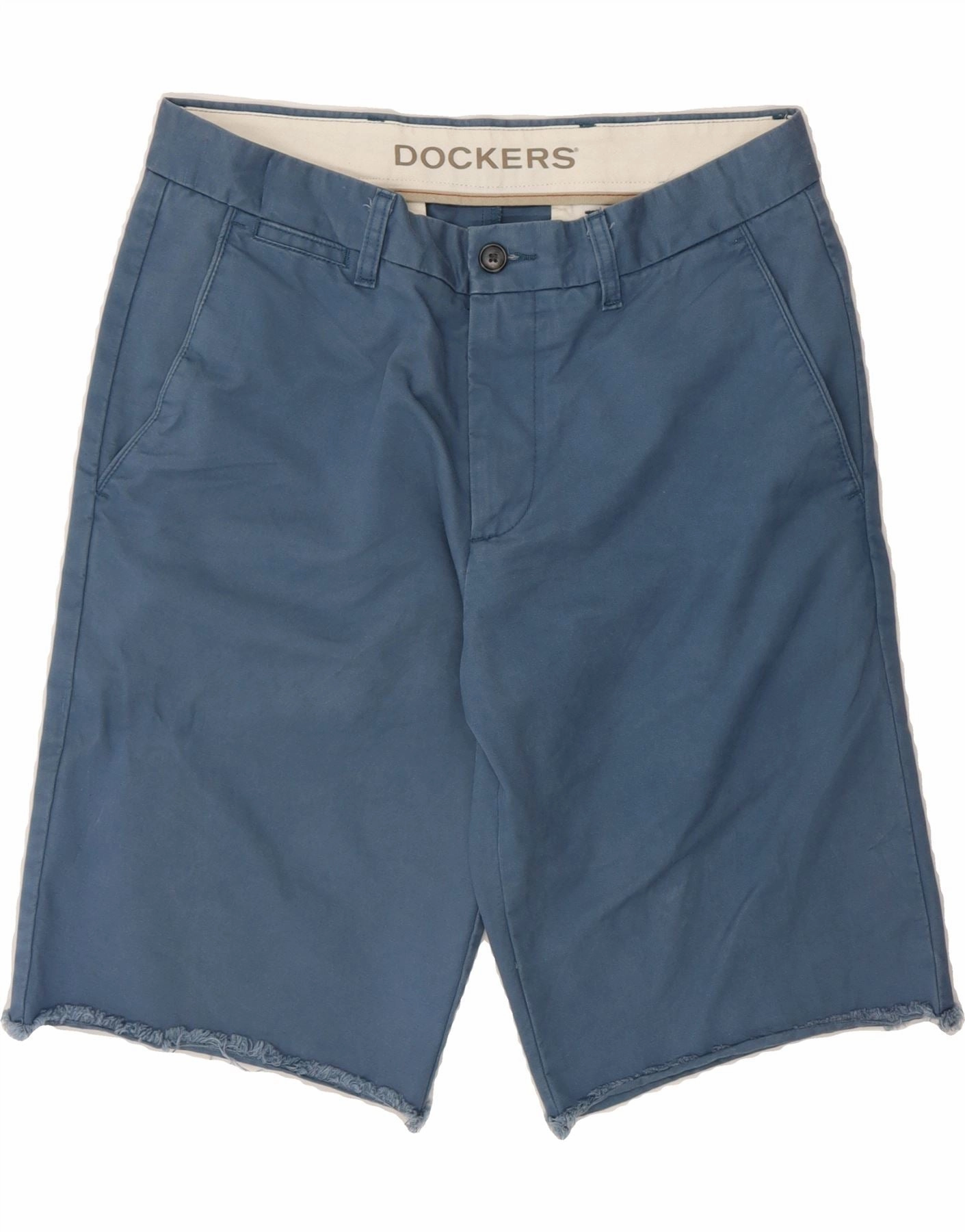 Seam Free Construction Daily Comfort DOCKERS Mens Chino Shorts W32 Medium Blue Cotton