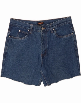 SANTA CRUZ Mens Denim Shorts W34 Large Blue Cotton holiday apparel
