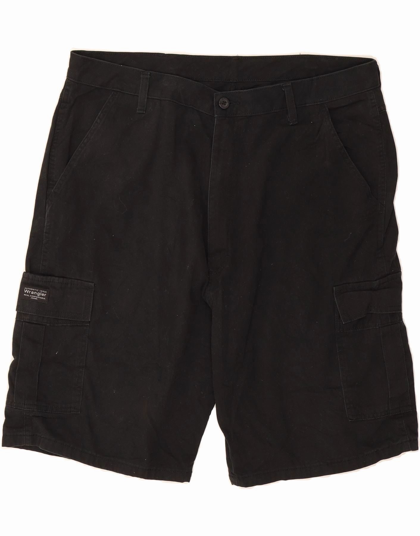 Zero Irritation Tags WRANGLER Mens Cargo Shorts W40 XL  Black Cotton