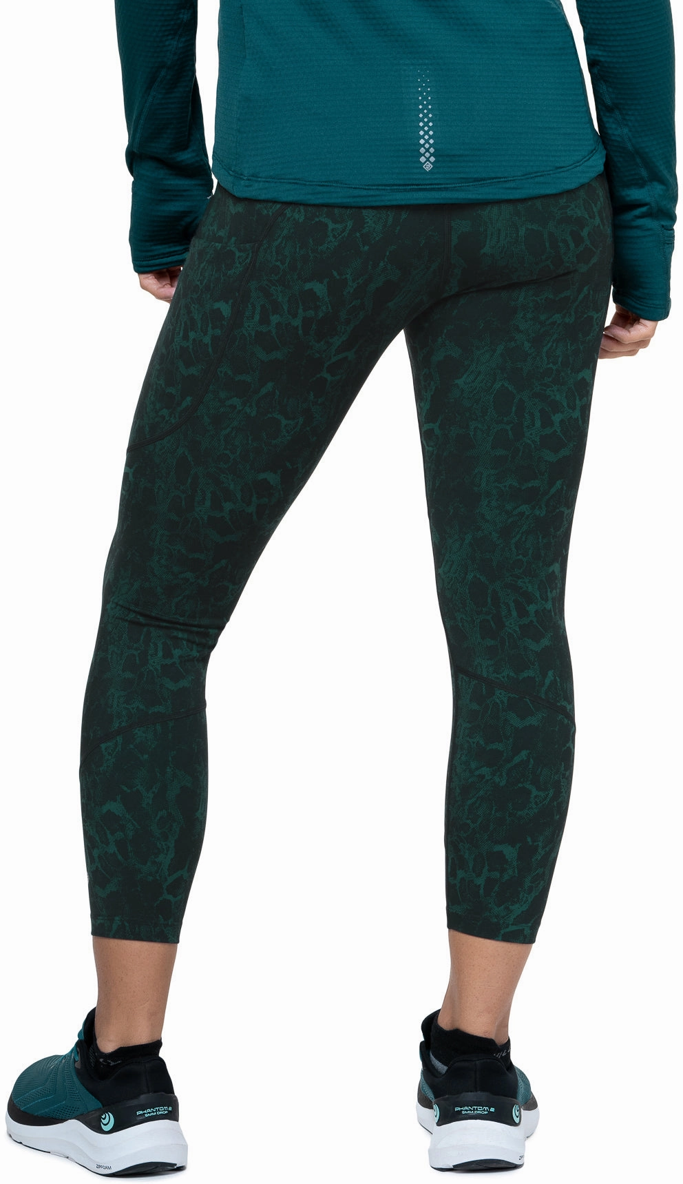 Cool Days Ronhill Tech Womens 7/8 Running Tights - Green