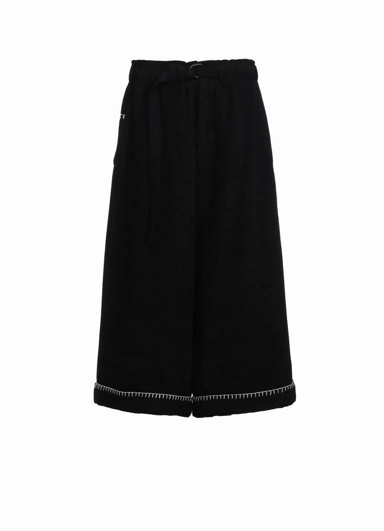 W/TOP MOSSA  BELTED SAROUEL PANTS WITH BLANKET STITCH DESIGN Day Comfort Quick Change