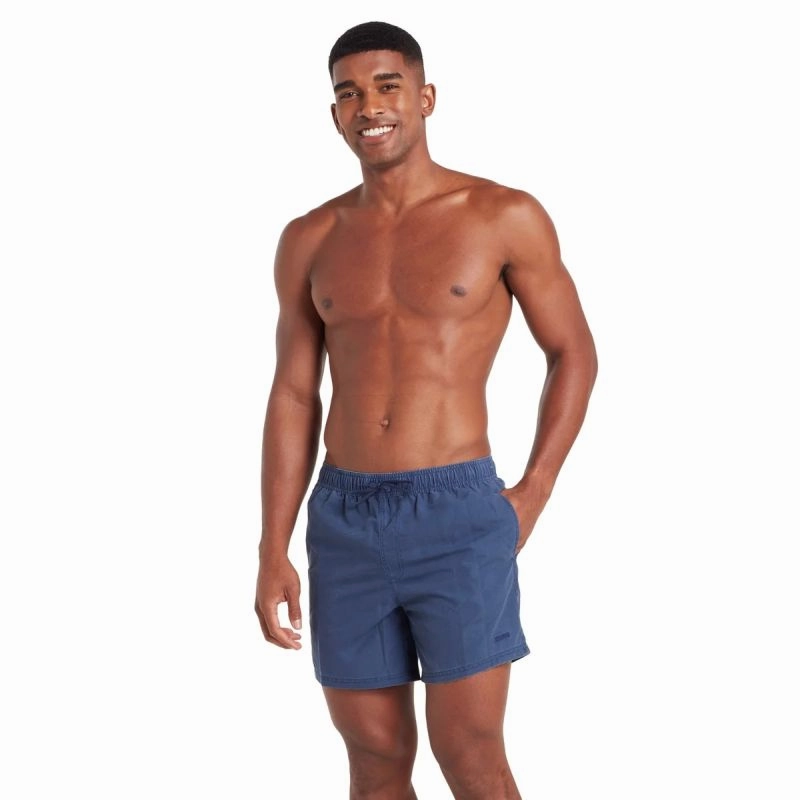 Sustainable Eco Friendly Textile Tummy Control Panels ZOGGS Mens Mosman Washed 15-inch Swim Short