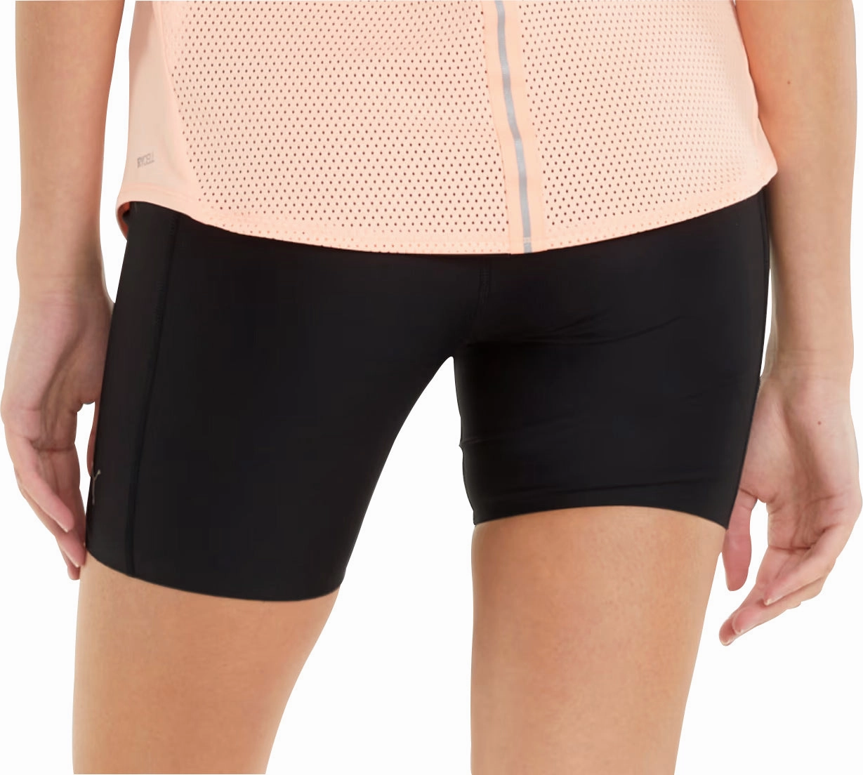 Puma Marathon 6 Inch Womens Short Running Tights - Black Smooth Texture
