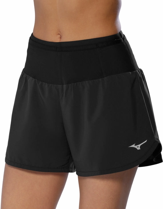 Mizuno Multi Pocket Womens Running Shorts - Black volleyball outfit