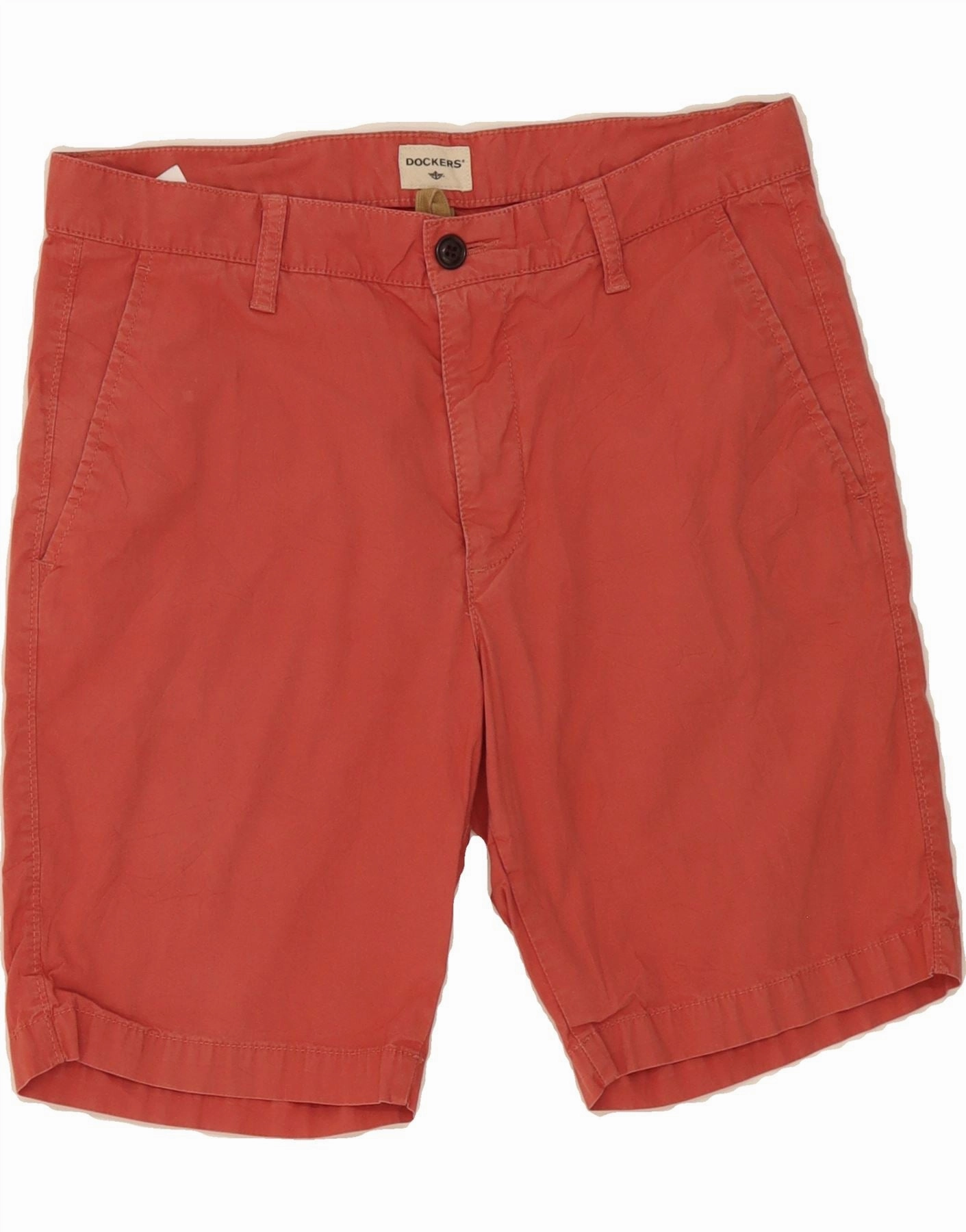 high waisted DOCKERS Mens Chino Shorts W32 Medium  Red Cotton