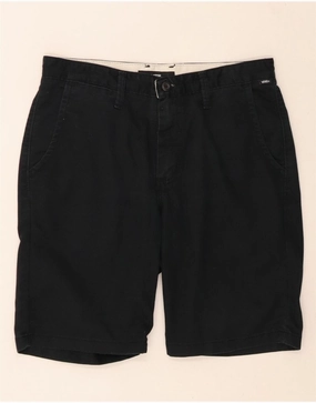 VANS Mens Chino Shorts W31 Medium Black Freestyle Comfort Comfort Stretch