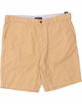 Soft Elastic TOMMY HILFIGER Mens Chino Shorts W40 XL Beige Cotton