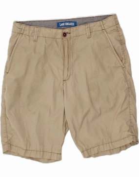 Fun Design Light Wear LEE Mens Chino Shorts W34 Large Beige