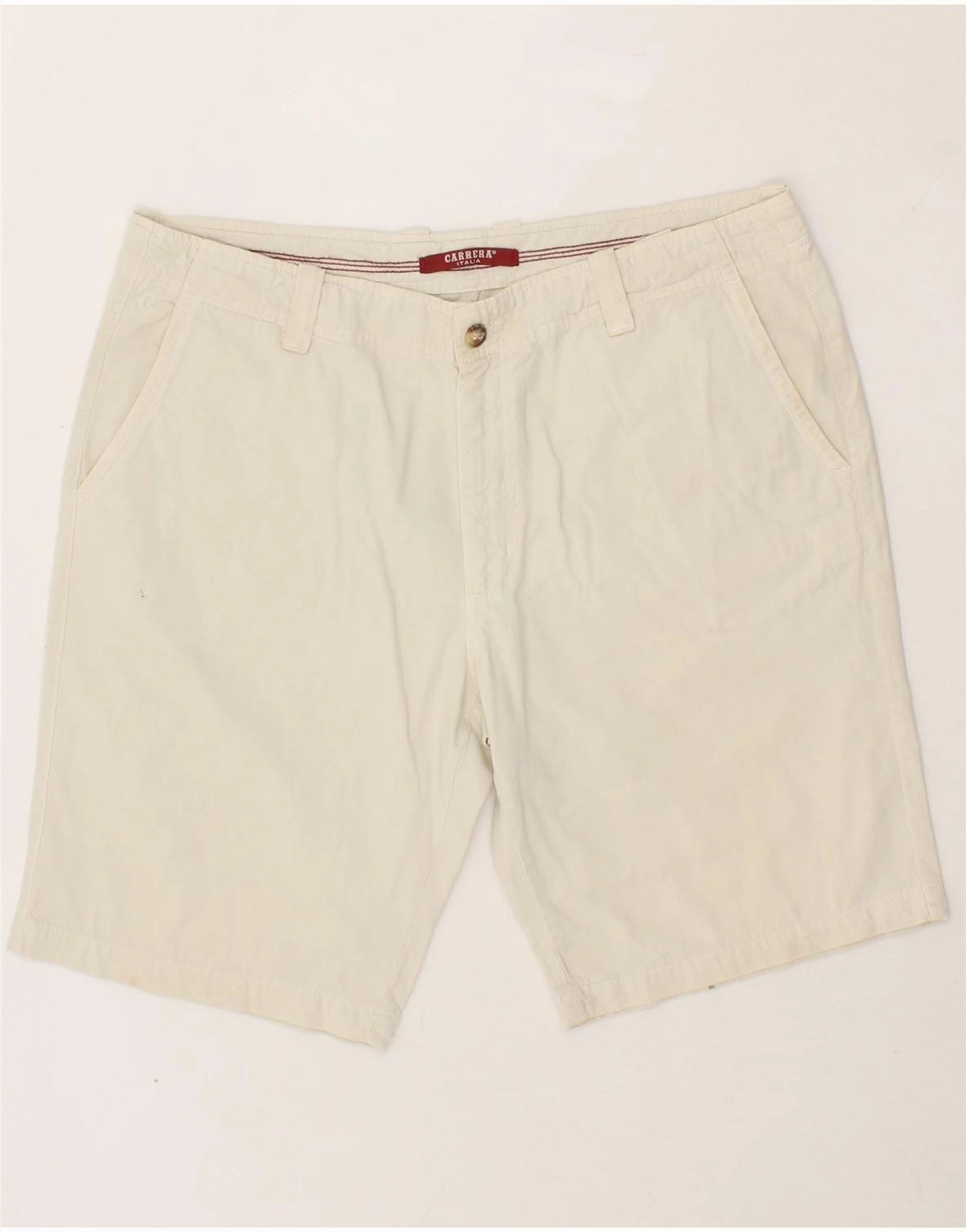Comfortable Design City Look CARRERA Mens Chino Shorts W38 XL White Cotton