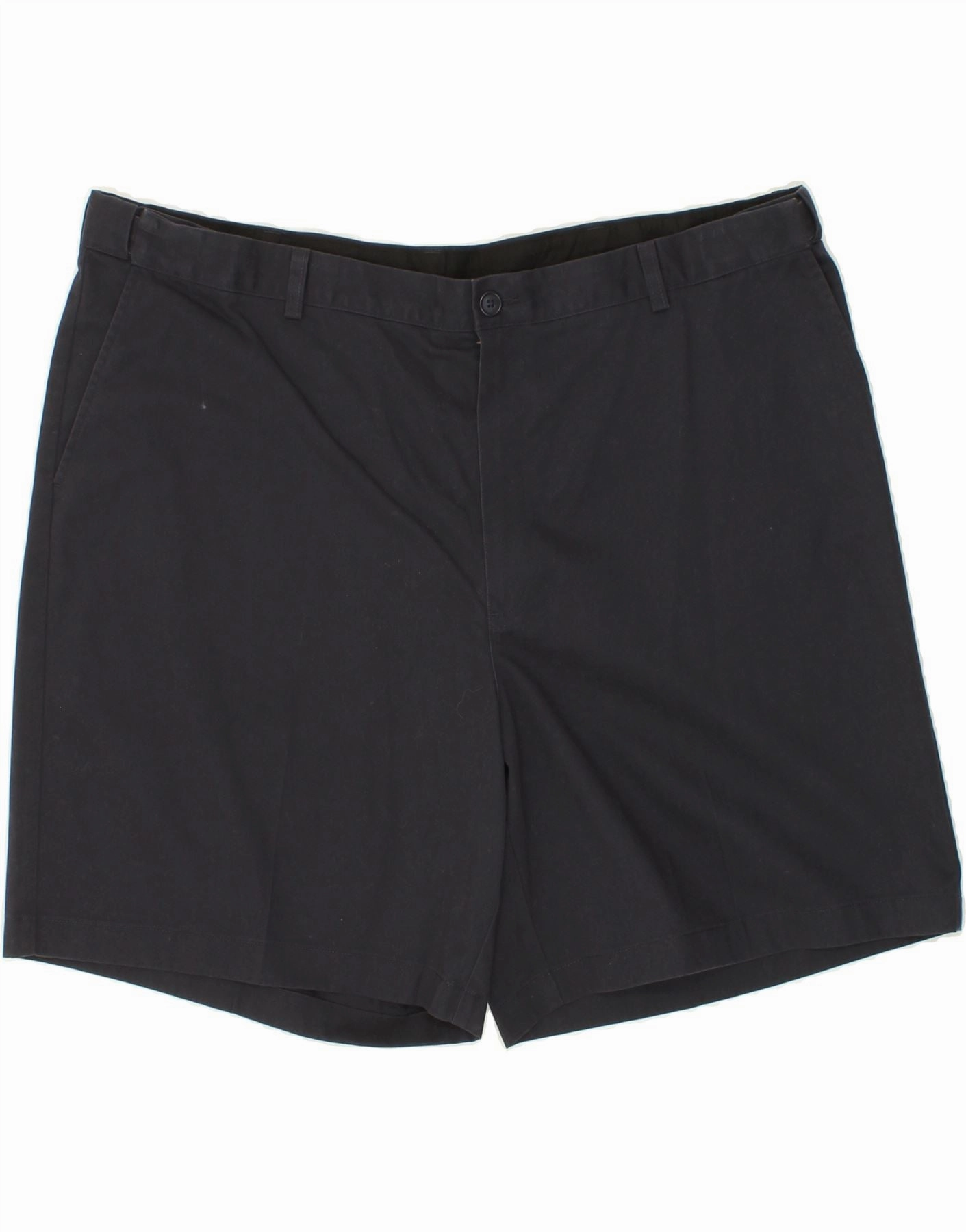 spring shorts L.L.BEAN Mens Comfort Fit Chino Shorts W44 2XL Navy Blue Cotton