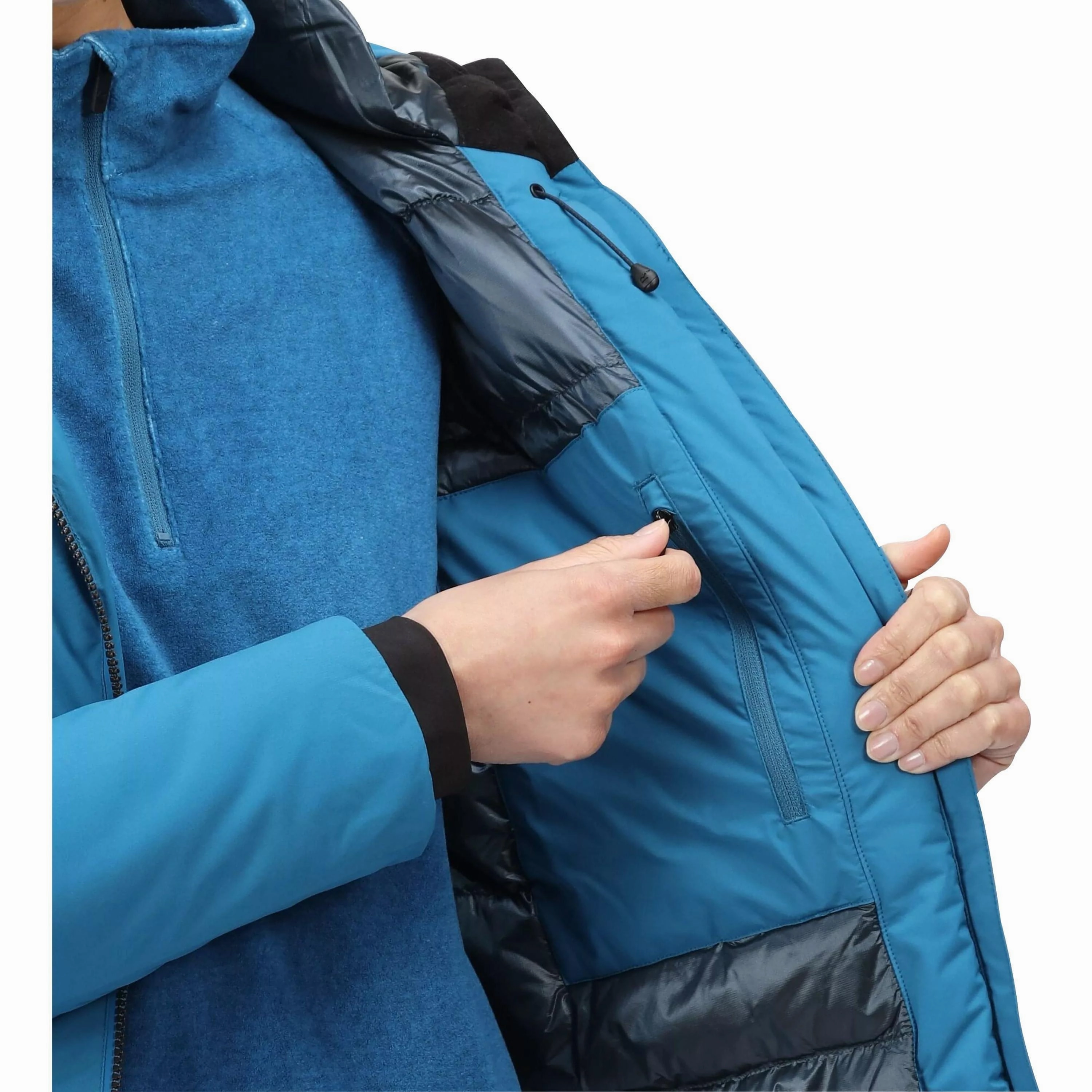 Button Snap Conversion Regatta Sanda Womens Waterproof Jacket - Blue