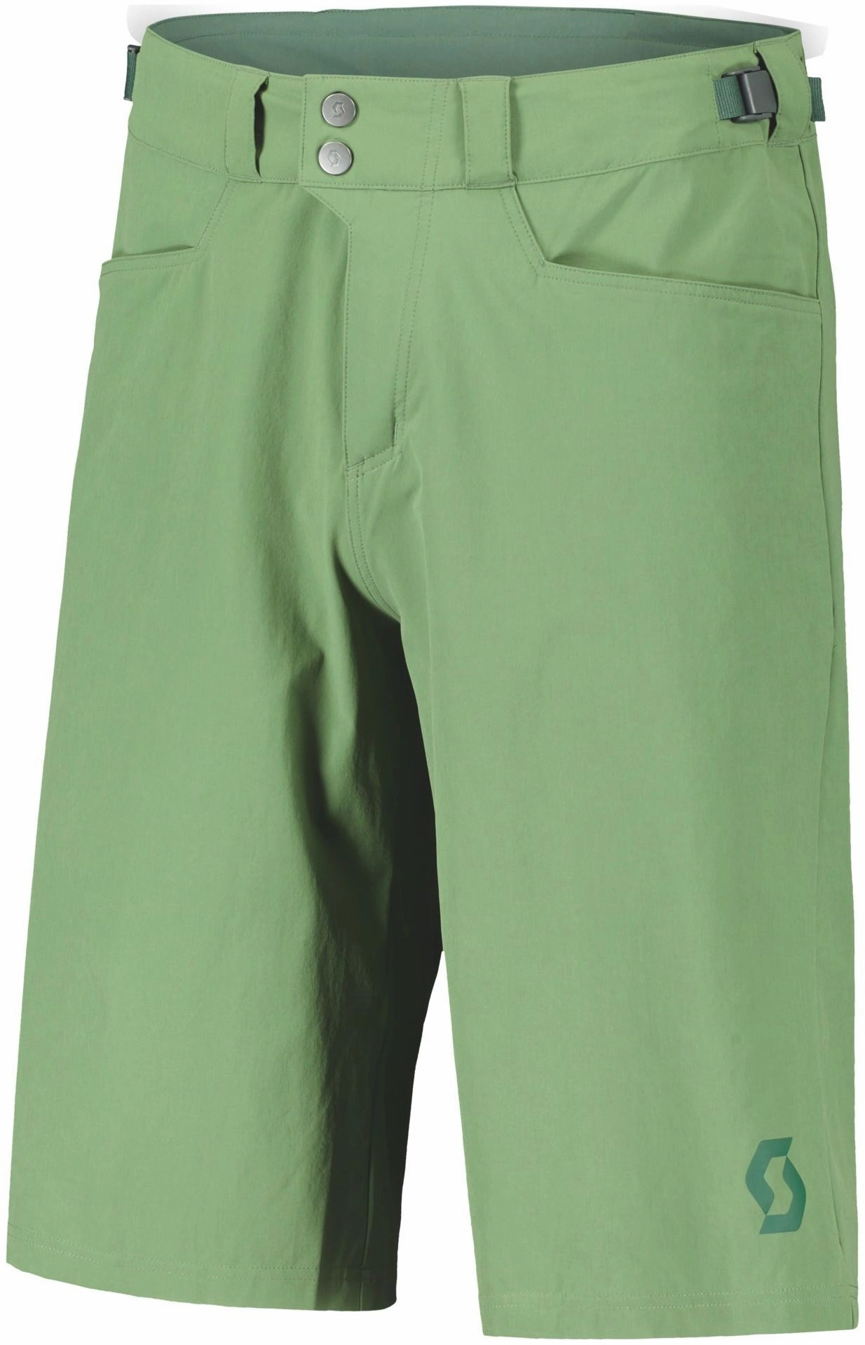 Scott Trail Flow Padded Mens Cycling Shorts - Green Unisex Design