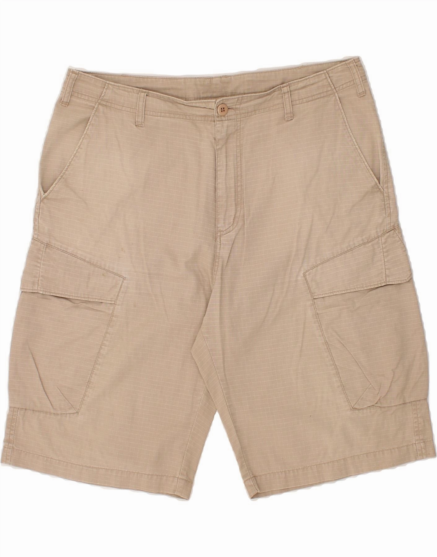 SPEEDO Mens Cargo Shorts W34 Large Beige Cotton denim alternative
