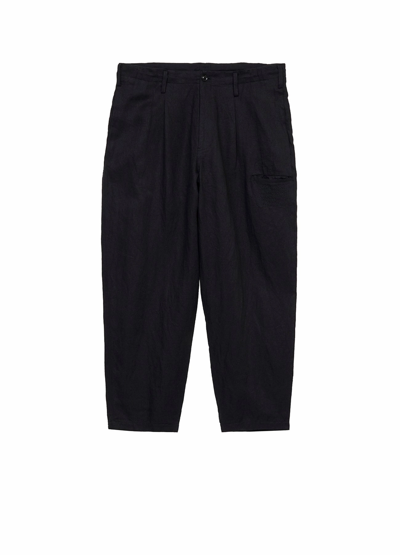 Flattering Design Wear Casual Essentials S??YTE ?? GDC Collaborate Collection- VINTAGE LINEN CHINO CLOTH OCTAGON STAR EMBROIDERY WAIST-STRING PANTS