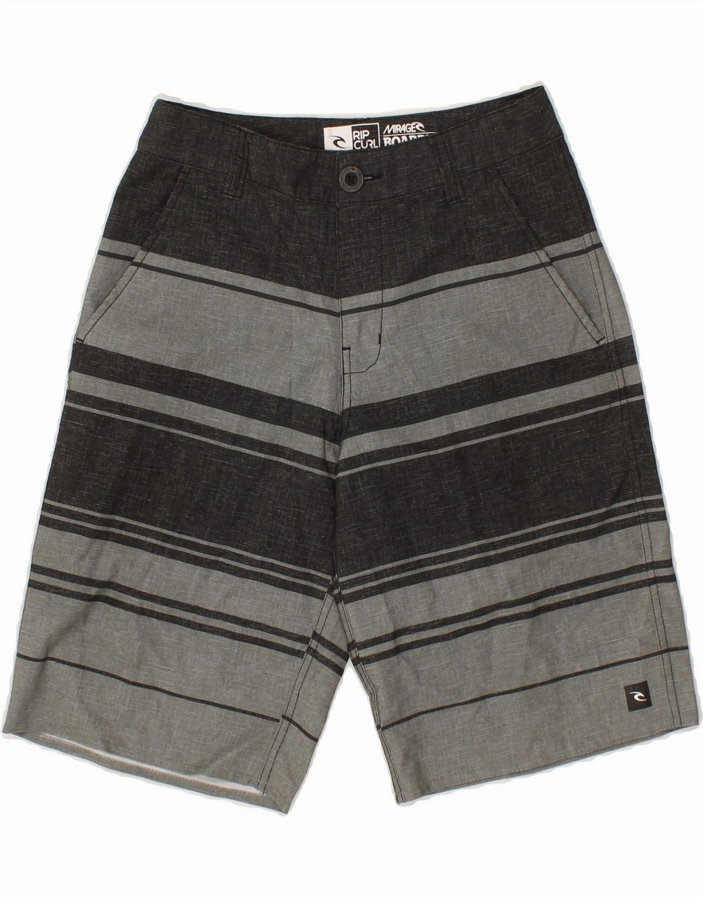 RIP CURL Mens Chino Shorts W26 XS Grey Striped GussetDesign Active Days