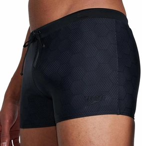 Speedo Valmilton Mens Swim Shorts - Black Flex Stretch Fabric Easy Breezy