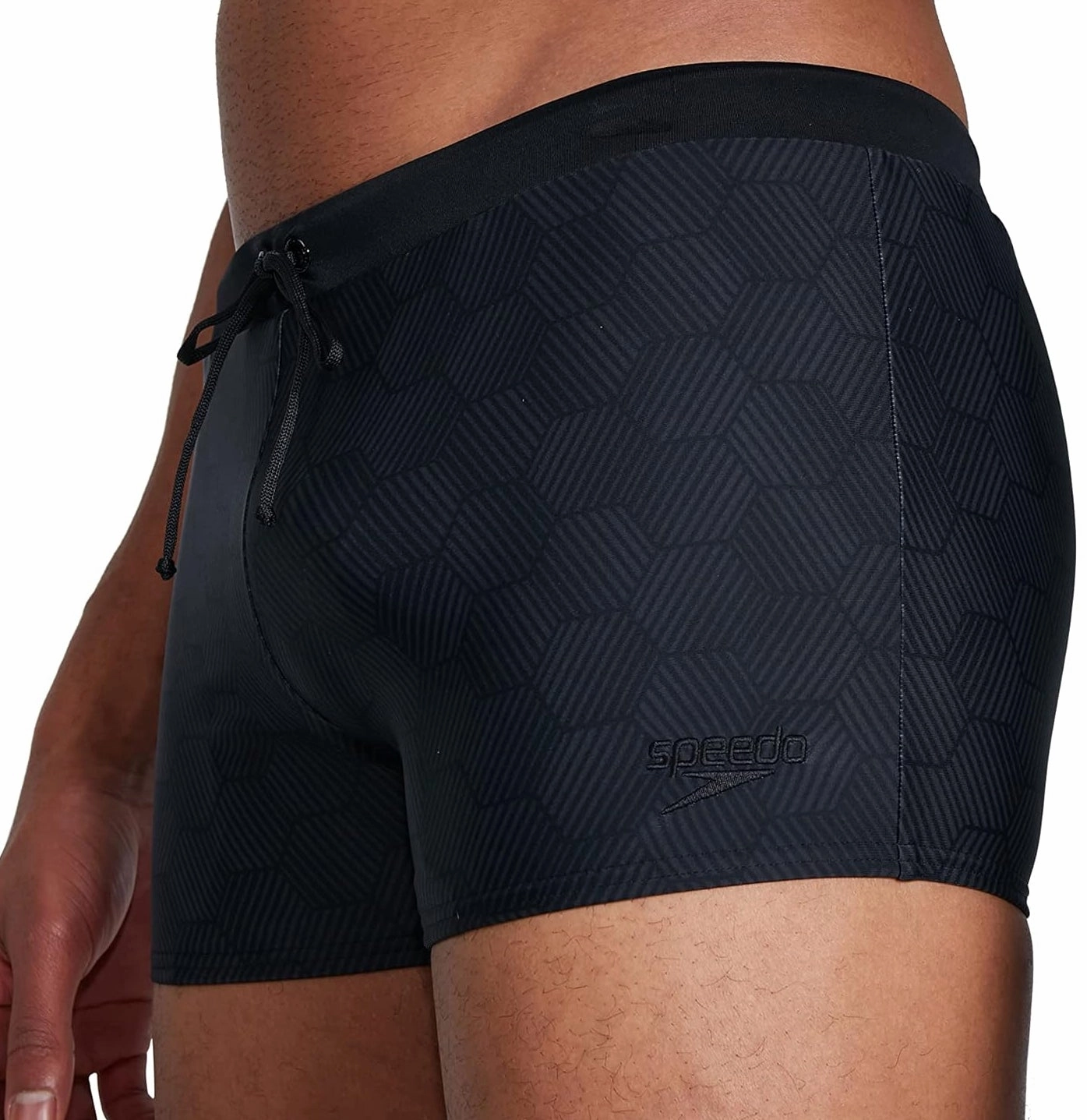 Anti fade Speedo Valmilton Mens Swim Shorts - Black