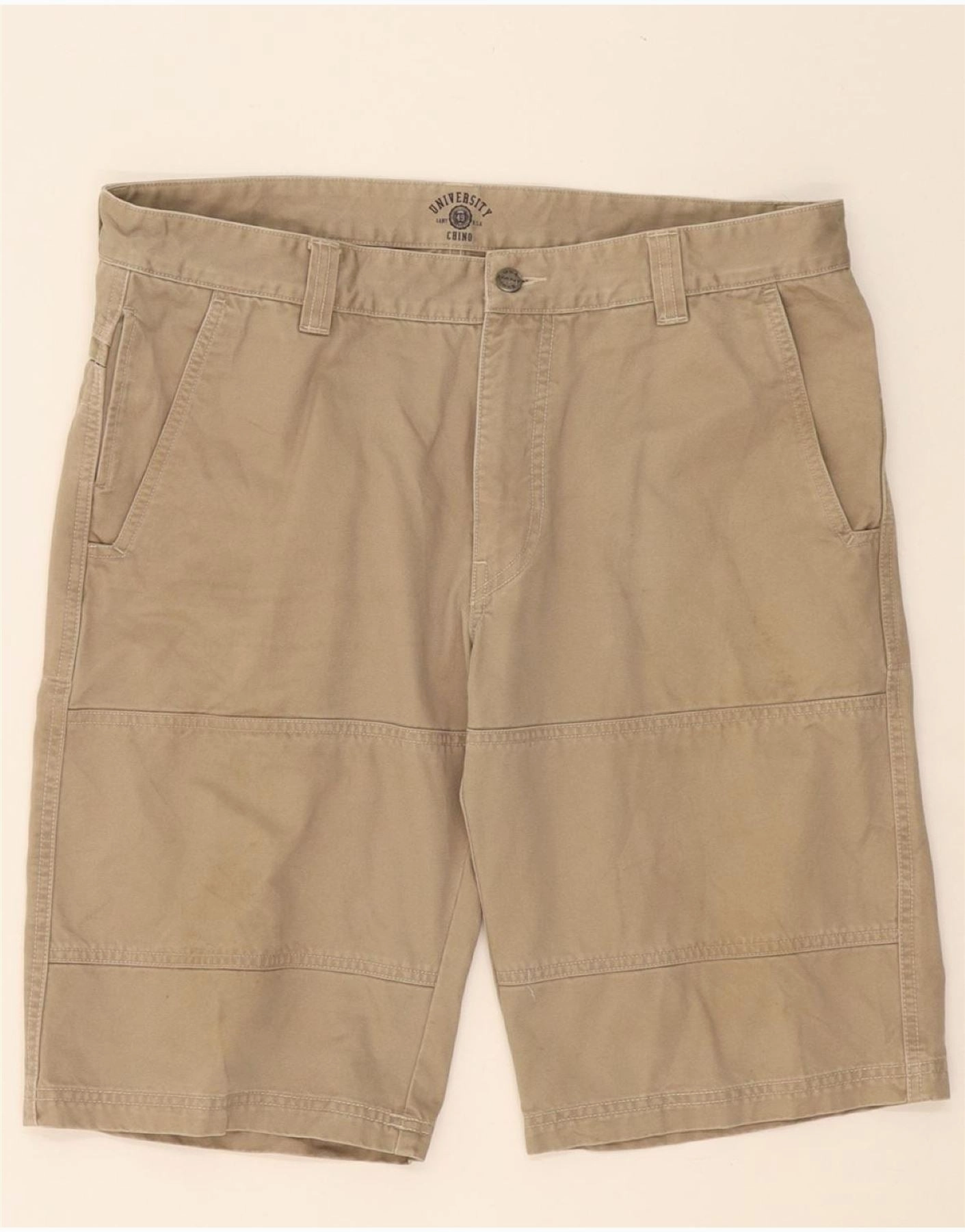 Crisp Look Punk style GANT Mens Bermuda Shorts W34 Large Beige Cotton