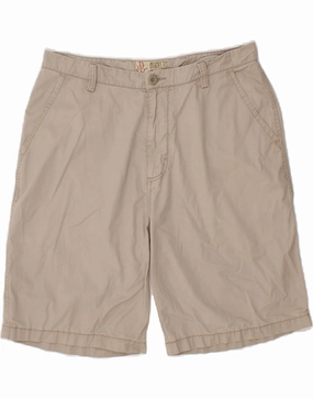 DOCKERS Mens Chino Shorts W34 Large Grey Cotton Relaxed Style Noise Free Fabric