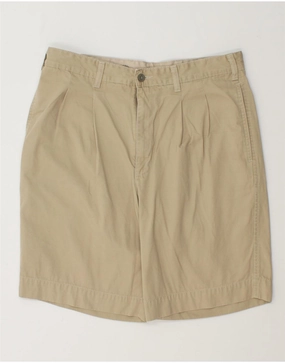 DOCKERS Mens Pegged Chino Shorts W33 Medium Beige garden party wear