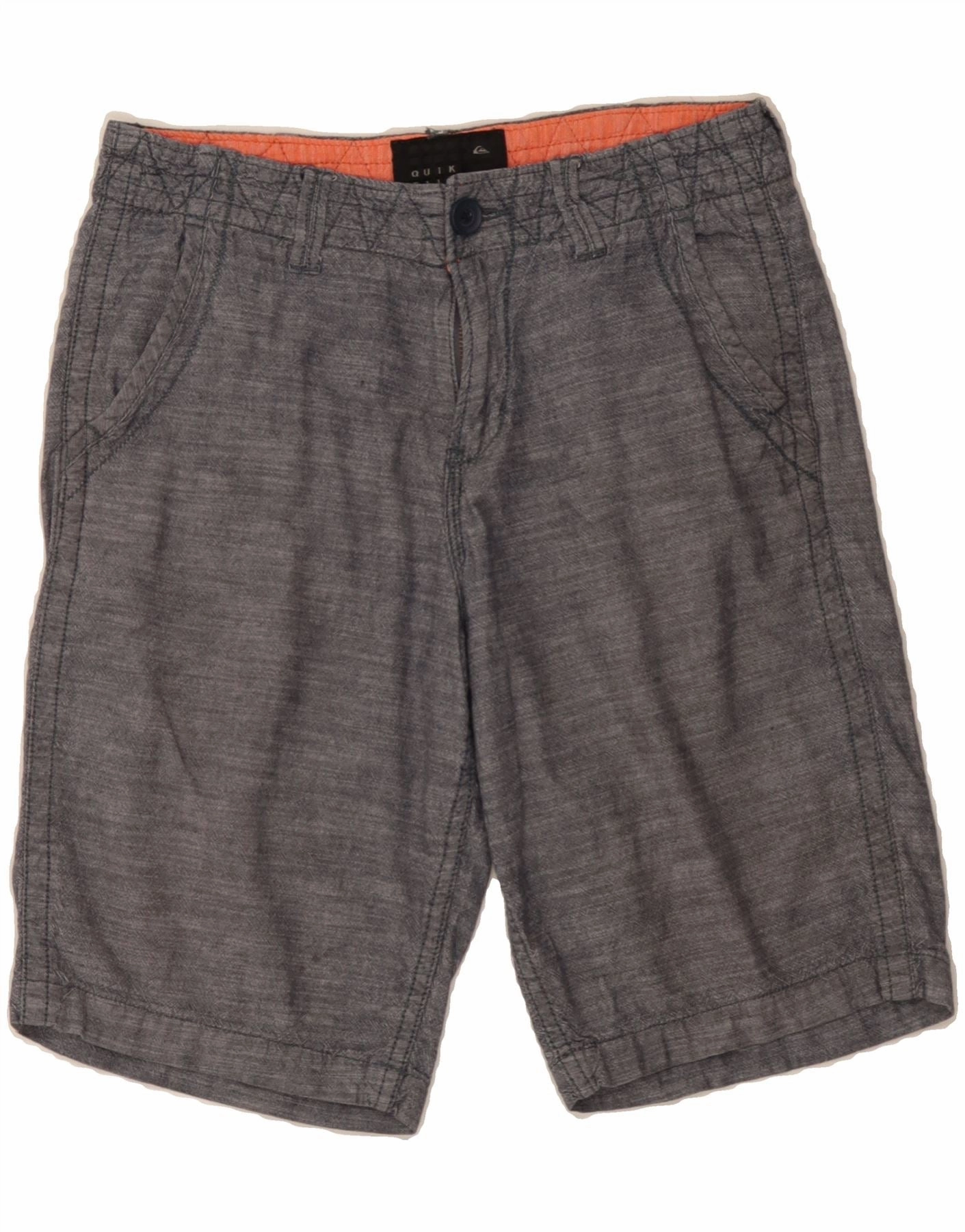 QUIKSILVER Mens Casual Shorts W28 Small Grey Cotton Quick Fit Wear