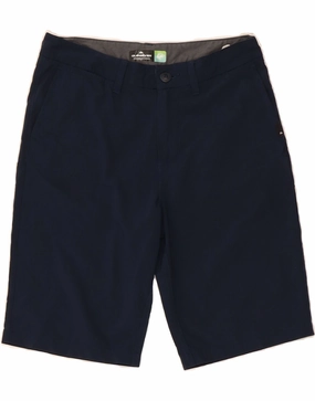 plus-size choice Double Layered Panels QUIKSILVER Mens Chino Shorts W27 XS  Navy Blue Polyester