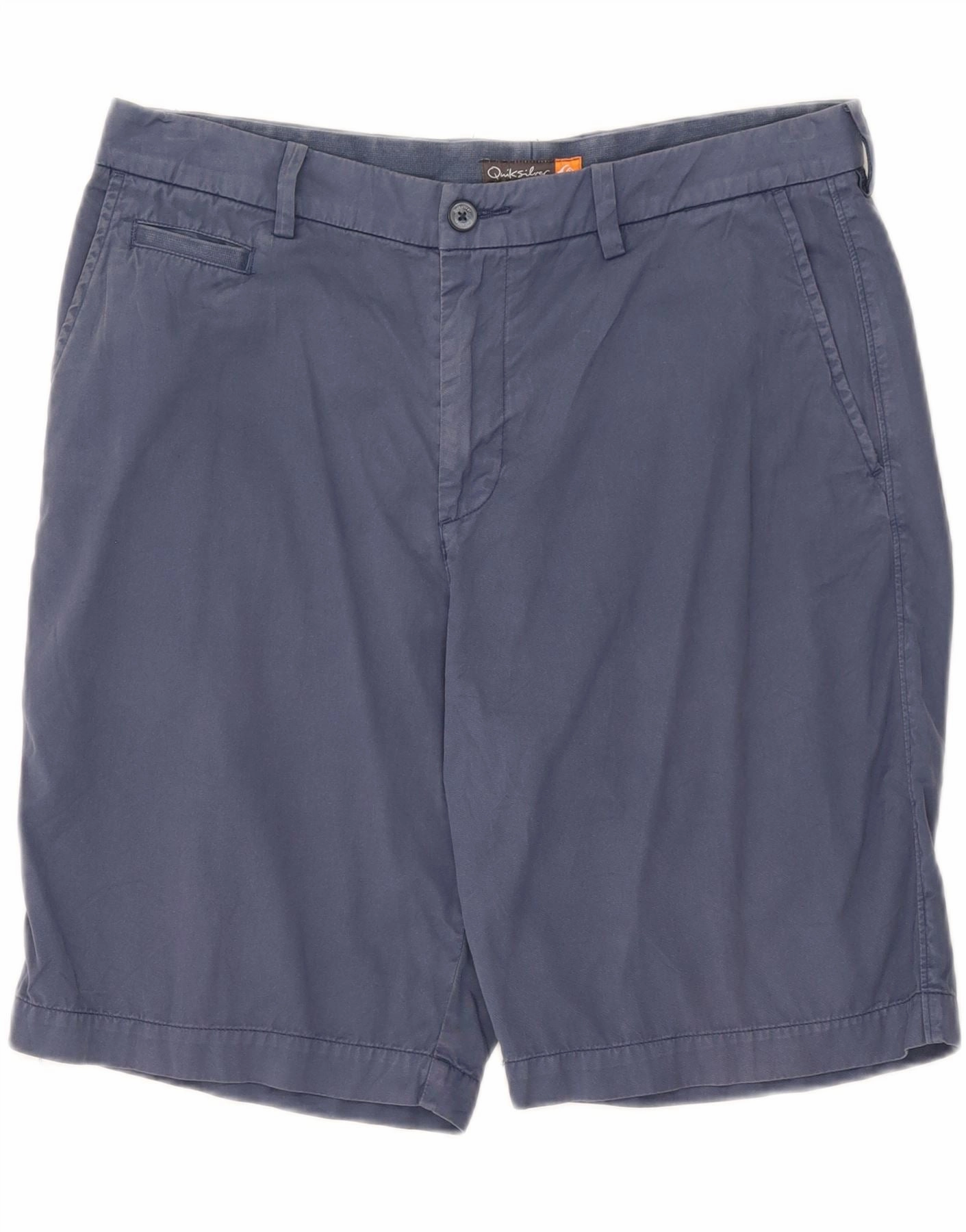 Ventilated Mesh Panels QUIKSILVER Mens Chino Shorts W34 Large  Navy Blue Cotton