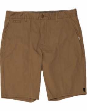 QUIKSILVER Mens Chino Shorts W36 Large Brown Cotton boots