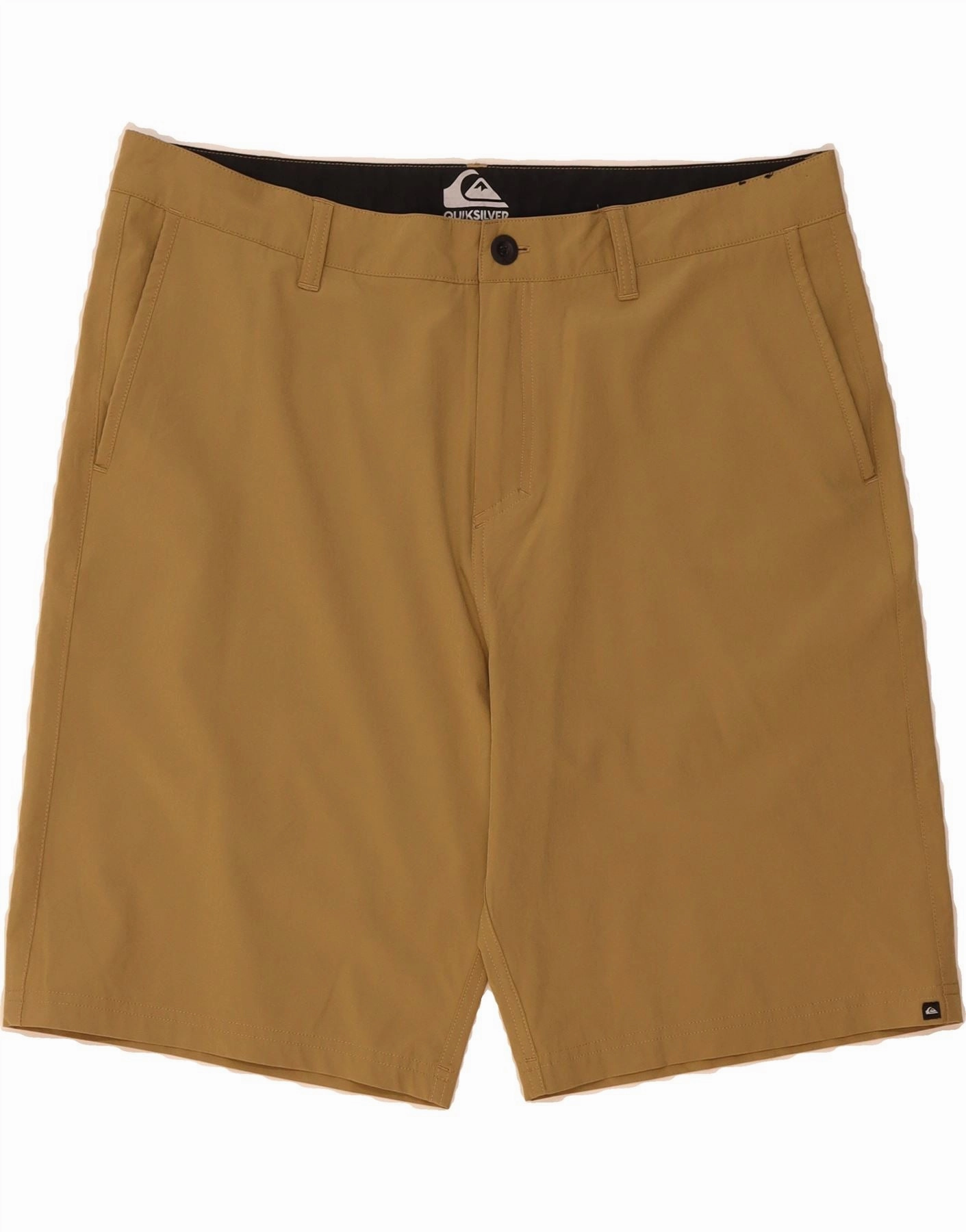 Comfort waistband QUIKSILVER Mens Chino Shorts W38 XL Khaki Polyester