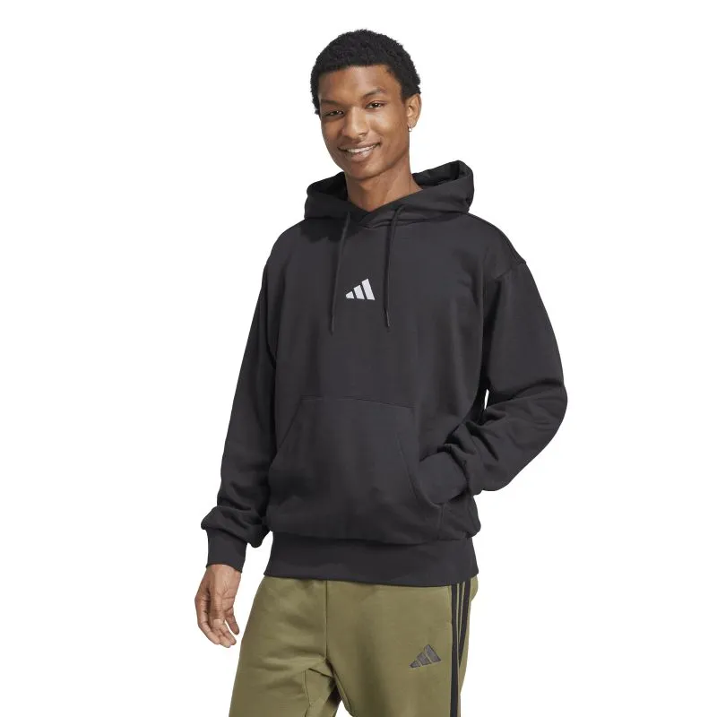 Festival wear Adidas Mens Essentials Feelcozy Fleece Hoodie