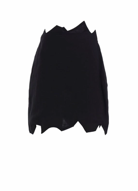 RAMIE TWILL ZIG ZAG MINI SKIRT Versatile Design Comfy Waist