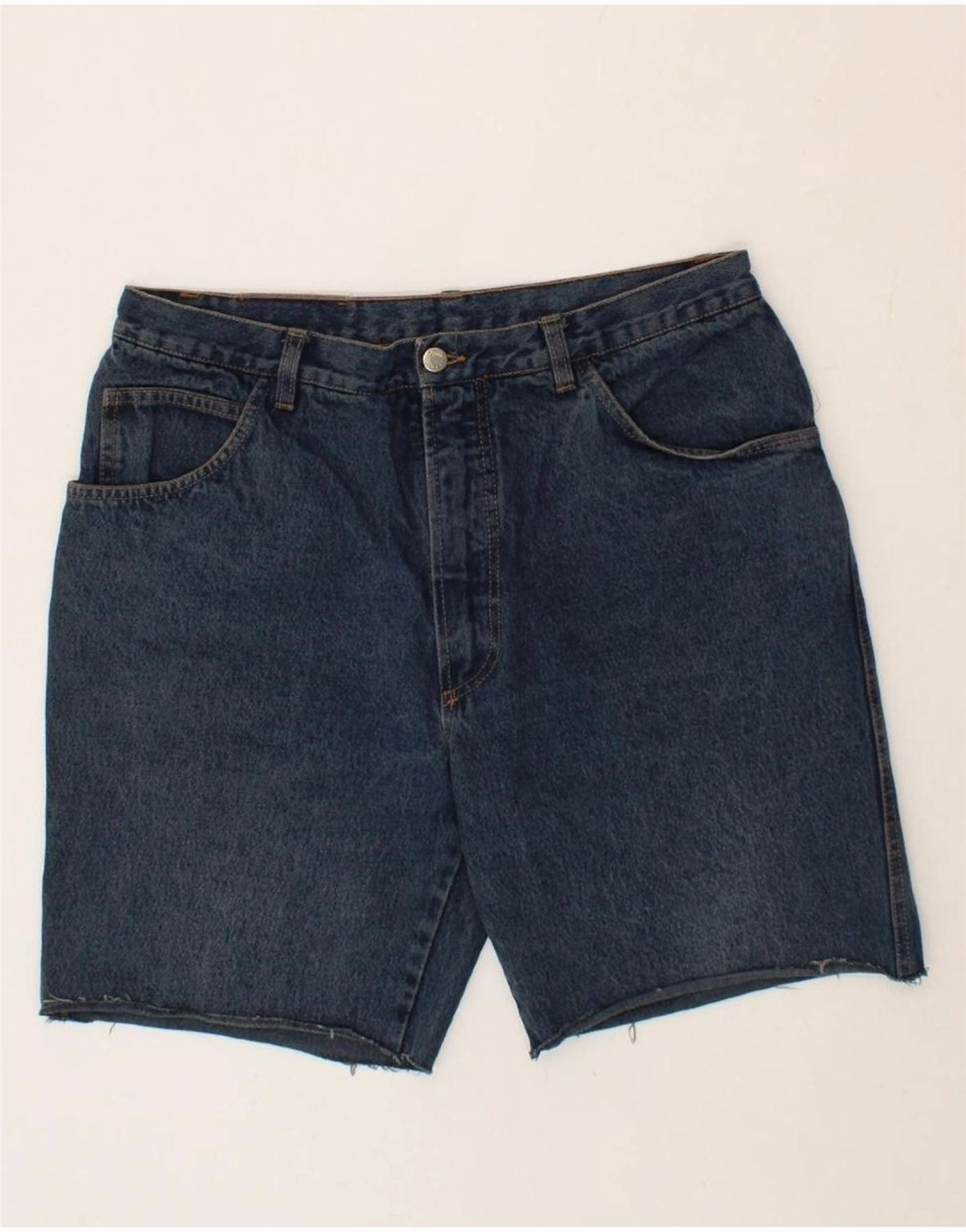 Light Layer RANCHEROS Mens Denim Shorts W34 Large Blue