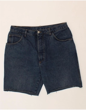 Light Layer RANCHEROS Mens Denim Shorts W34 Large Blue