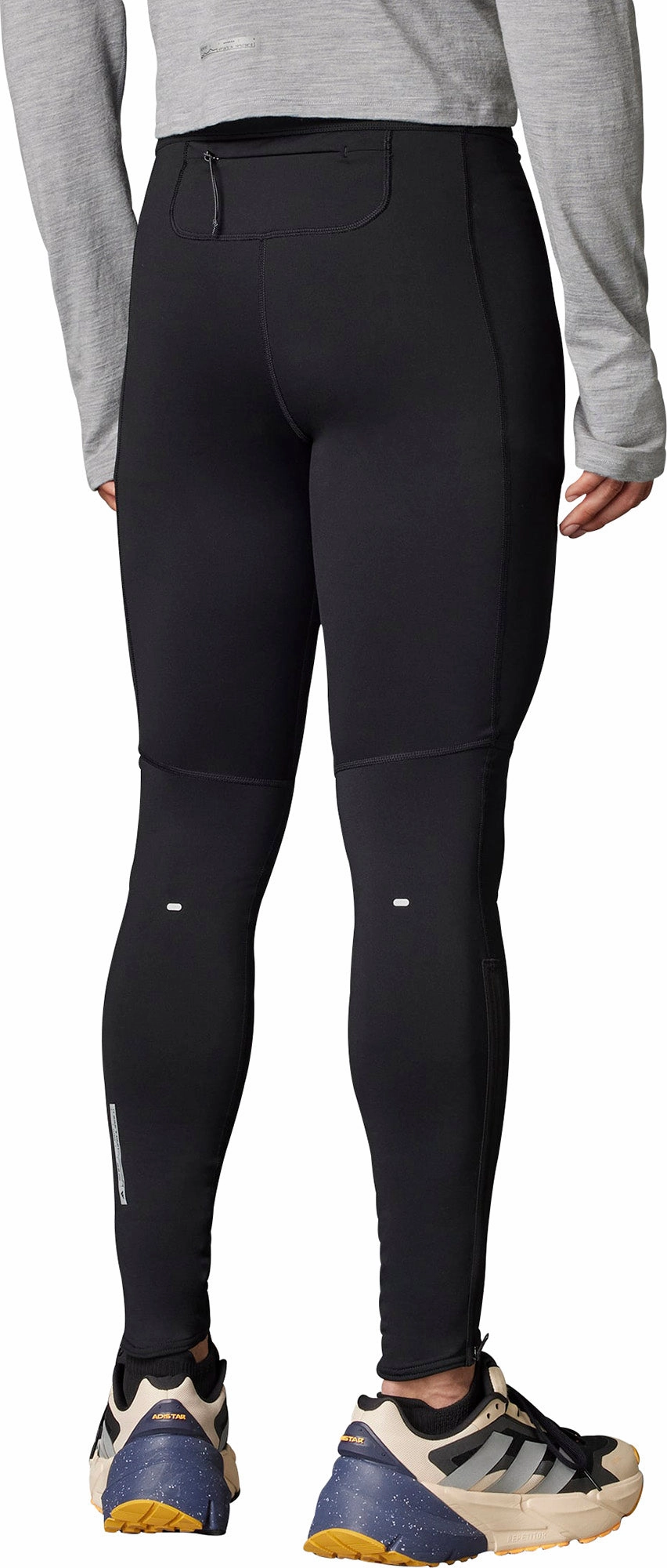 adidas Ultimate Conquer The Elements Warm Mens Long Running Tights - Black Extra Soft Evening Walk Outdoor Lover High Waist